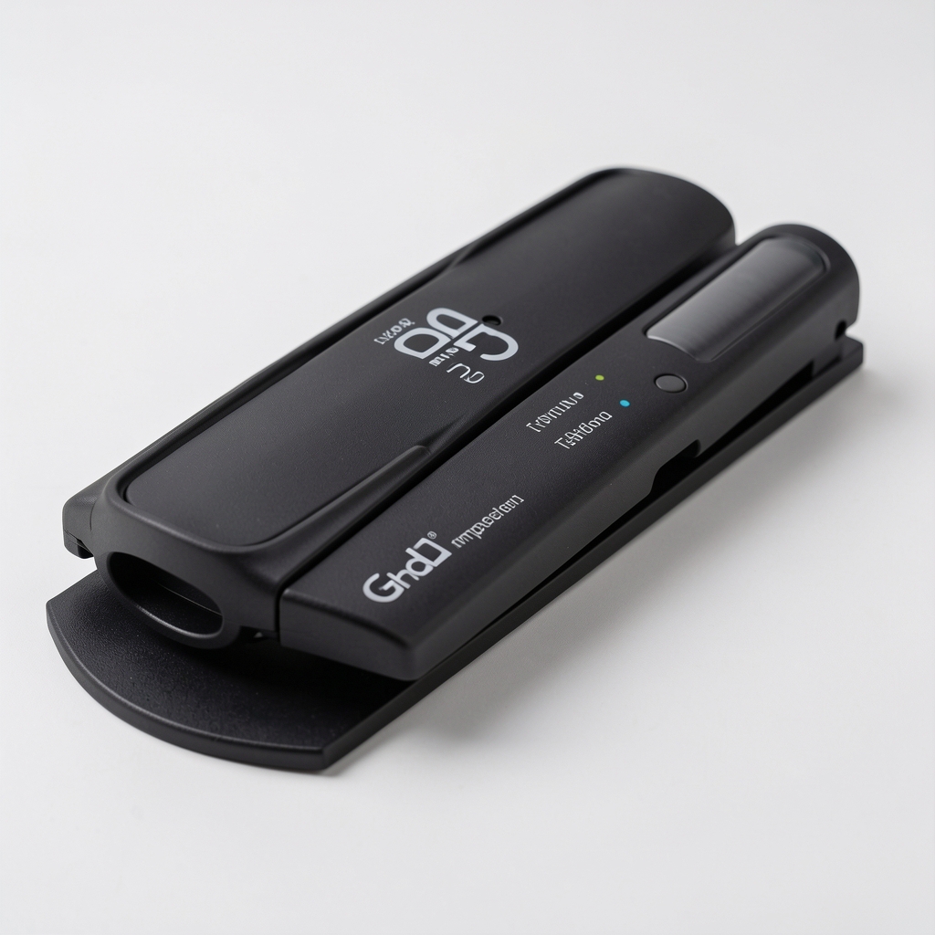 Placă de îndreptat GHD Platinum Plus neagră cu plăci ceramice late și senzori de temperatură