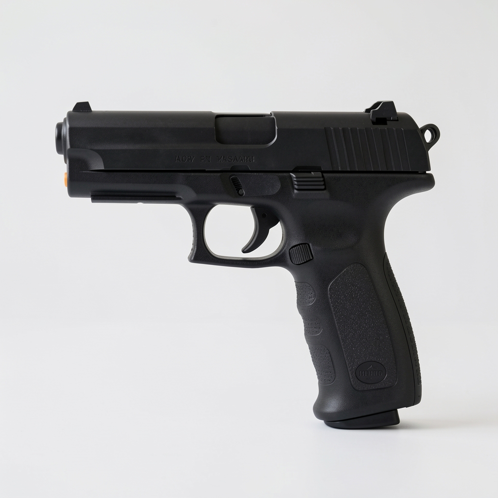Pistol de masaj percutant cu 6 capete interschimbabile și afișaj digital, culoare neagră mată, amplitudine 12mm